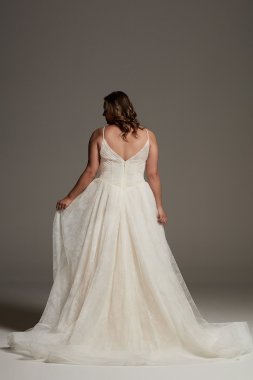 Rose Print Plus Wedding Dress style 8VW351593