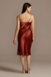 Midi Satin Slip Dress with Spaghetti Straps DS270106