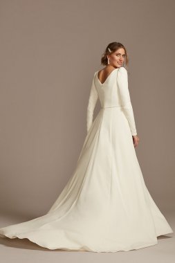 Two Piece Wedding Romper and Over Dress Set SWG869