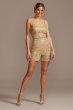 Two Piece Wedding Romper and Over Dress Set SWG869