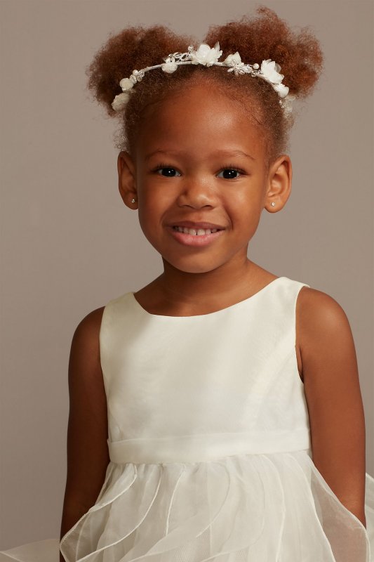Organza Ruffle Skirt Flower Girl Dress WG1407