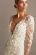 Floral Illusion Tall Bodysuit Wedding Dress 4XLSWG851