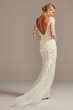Floral Illusion Tall Bodysuit Wedding Dress 4XLSWG851
