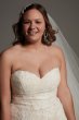 Plus Size Lace Overskirt Dress 8VW351590