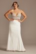 Spaghetti Strap Plus Size Wedding Separates Top 9DS150791