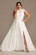 Button Back Lace Plus Size Wedding Separates Top 9DS150848