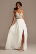 Embellished Spaghetti Strap Wedding Separates Top DS150791