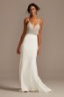 Embellished Spaghetti Strap Wedding Separates Top DS150791
