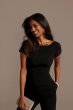 Short Sleeve Stretch Crepe Jumpsuit with Open Back DS270115