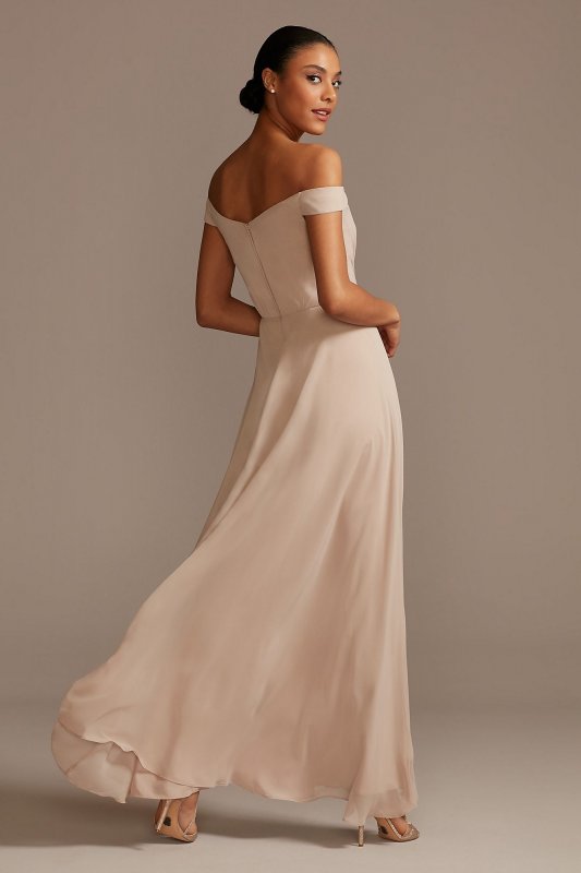 Off the Shoulder Full Skirt Bridesmaid Dress F20227