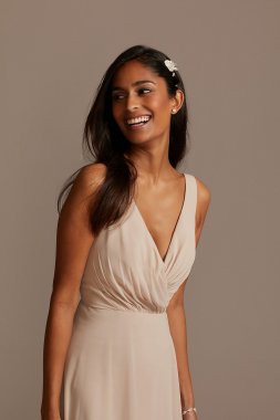 V-Neck Tank Full Skirt Bridesmaid Dress F20228