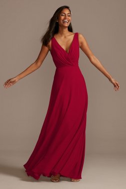 V-Neck Tank Full Skirt Bridesmaid Dress F20228