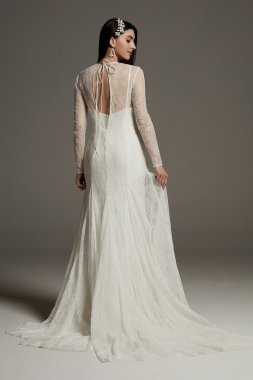 Long Sleeve Lace Overdress VW351609
