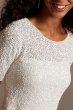 Sequin Beaded Illusion Wedding Separates Top WGIN0856