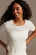 Sequin Beaded Illusion Wedding Separates Top WGIN0856