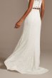 Stretch Lace Wedding Separates Skirt with Slit DS150828