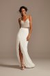 Stretch Lace Wedding Separates Skirt with Slit DS150828
