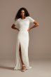Stretch Lace Wedding Separates Skirt with Slit DS150828