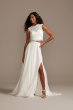 Stretch Lace Wedding Separates Skirt with Slit DS150828