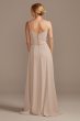 Cowl Neck Chiffon Bridesmaid Dress with Slit F20235