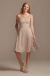 Crepe-Back Satin Scoop Tank Short Bridesmaid Dress F20244