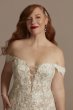 Tall Plus Embellished Lace Swag Wedding Dress 4XL9LSSWG899