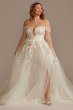 Tall Plus Tulle Bodysuit Wedding Dress with Straps 4XL9MBSWG898