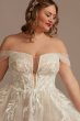 Tall Plus Tulle Bodysuit Wedding Dress with Straps 4XL9MBSWG898