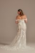 Tall Plus Embellished Illusion Lace Wedding Dress 4XL9MBSWG899