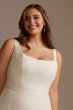 Lace A-Line Square Neck Tall Plus Wedding Dress 4XL9WG4046