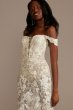 Tall Illusion Lace Bodysuit Wedding Dress 4XLMBSWG899