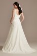Lace A-Line Square Neck Tall Wedding Dress 4XLWG4046