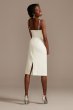 Stretch Crepe Keyhole Spaghetti Strap Midi Dress 56937DB1