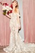 Illusion Lace Bodysuit Petite Wedding Dress 7MBSWG899