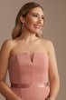 Georgette V-Wire Bridesmaid Dress with Corset Back GS290021