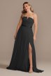 Georgette V-Wire Bridesmaid Dress with Corset Back GS290021