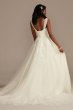 Removable Straps Tulle Wedding Dress with Slits LSSWG898