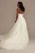 Removable Straps Tulle Wedding Dress with Slits LSSWG898