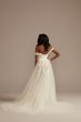 Removable Straps Tulle Bodysuit Wedding Dress MBSWG898