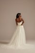 Removable Straps Tulle Bodysuit Wedding Dress MBSWG898