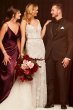 Beaded Lace 3D Floral Plunge Tulle Wedding Dress SWG897