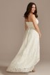 High-Low Lace Dress with Spaghetti Straps WBM2400V4