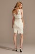 Short Lace Sheath Dress with Illusion Details WBM2596