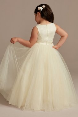 3D Butterfly Glitter Tulle Flower Girl Dress WG1436