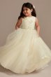 3D Butterfly Glitter Tulle Flower Girl Dress WG1436