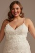 Sequin Lace Tall Plus Mermaid Wedding Dress 4XL8CWG910