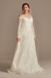 Leafy Lace Off the Shoulder Petite Wedding Dress 7CWG891