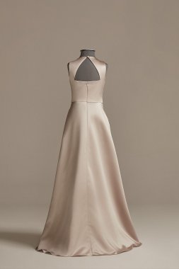 Sleeveless Satin A-Line Junior Bridesmaid Dress JB9923