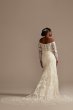 Beaded Lace Long Sleeve Tall Plus Wedding Dress 4XL8SLXTCWG808