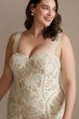 Strapless Stretch Lace Tall Plus Wedding Dress 4XL9WG4022